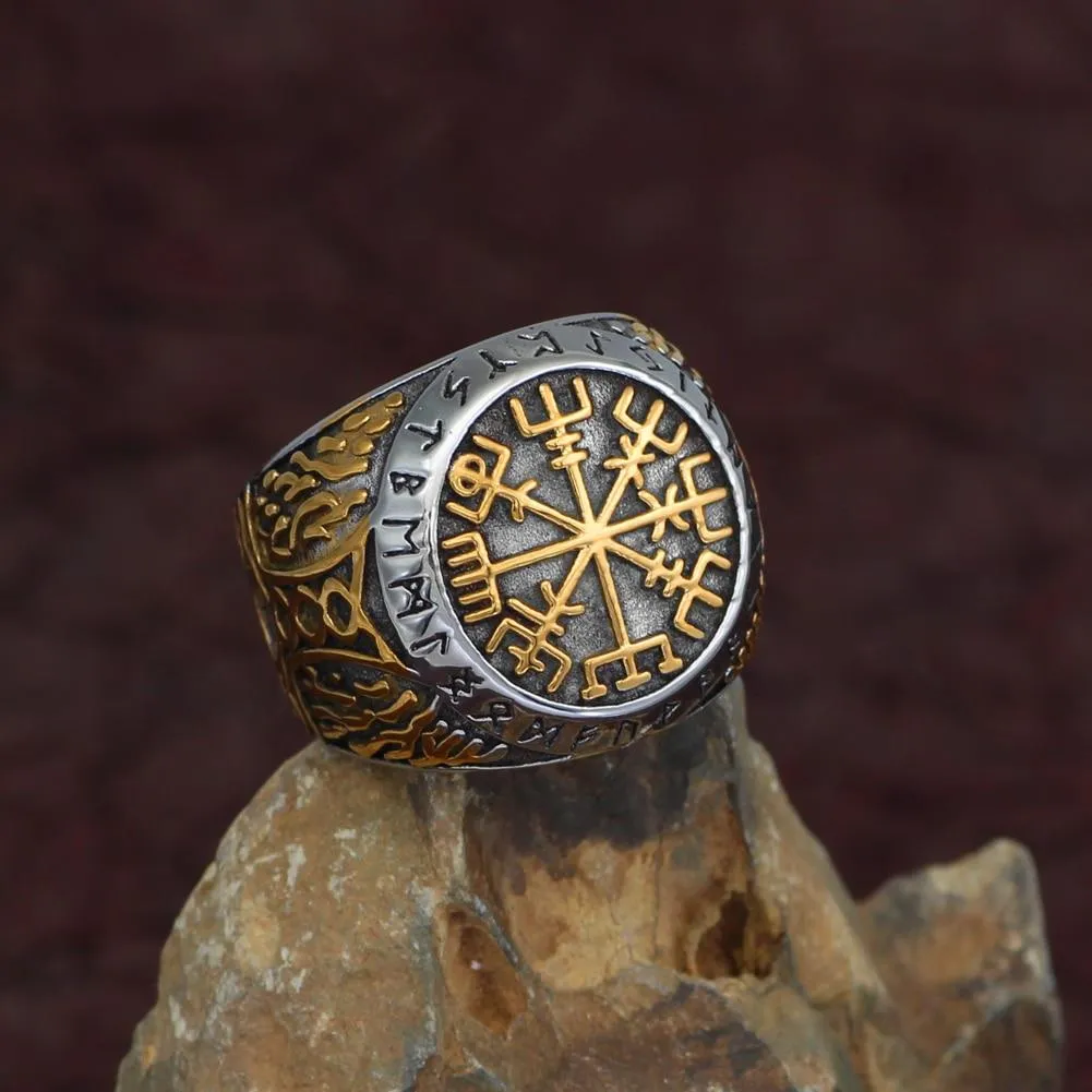 Bague Viking Authentique - Acier Inoxydable