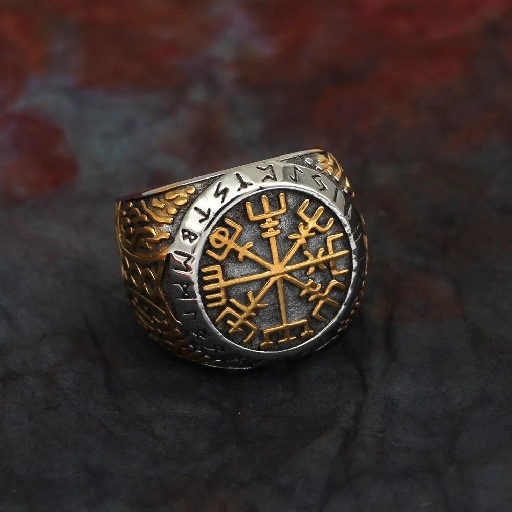 Bague Viking Authentique - Acier Inoxydable