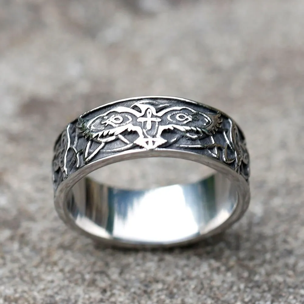 Bague Viking "Bague des Ailes d'Odin"