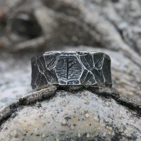 Bague viking rune "Destinée héroïque"