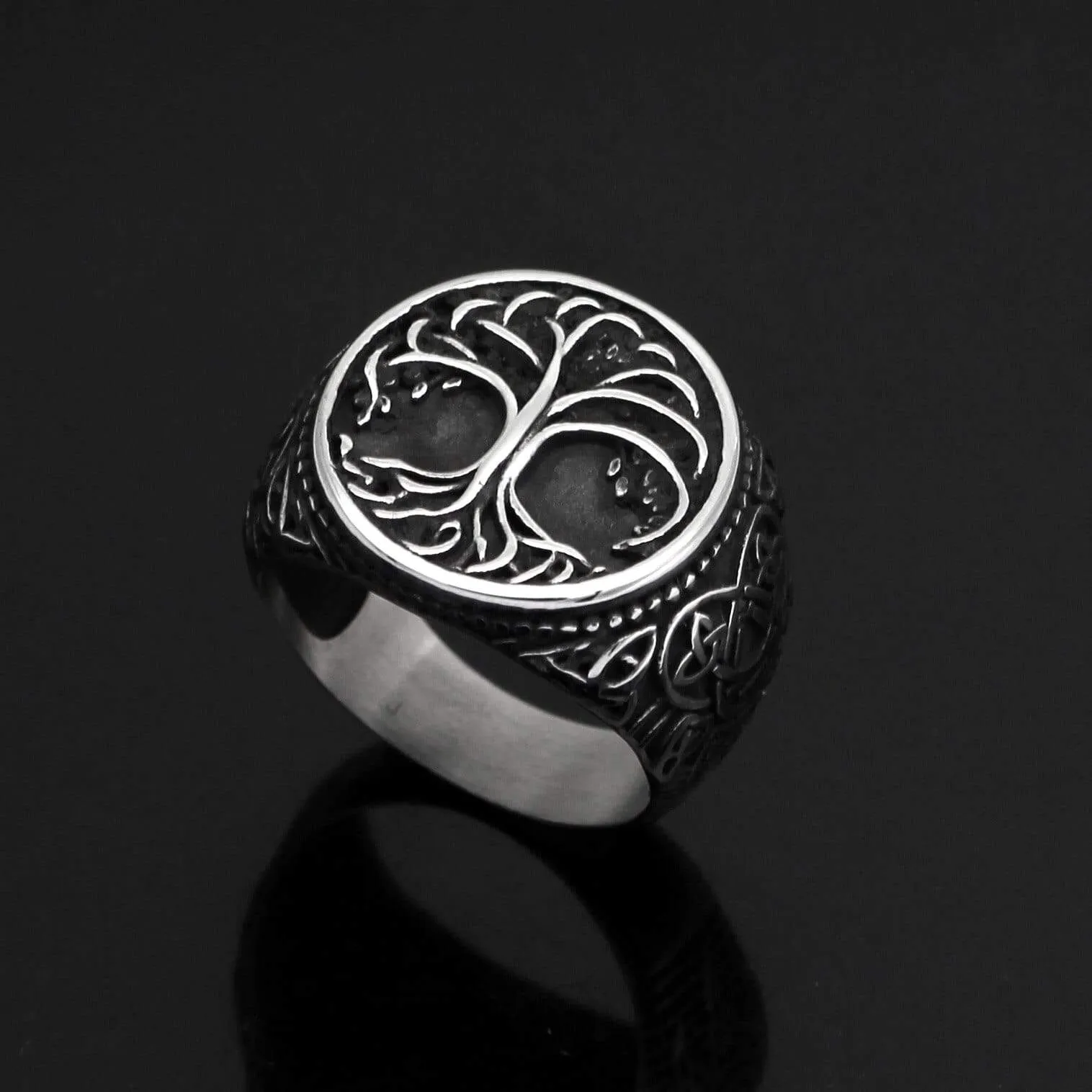 Bague Yggdrasil | Acier Inoxydable