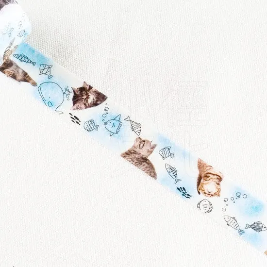 Bande Washi Tape - Cat & Fish