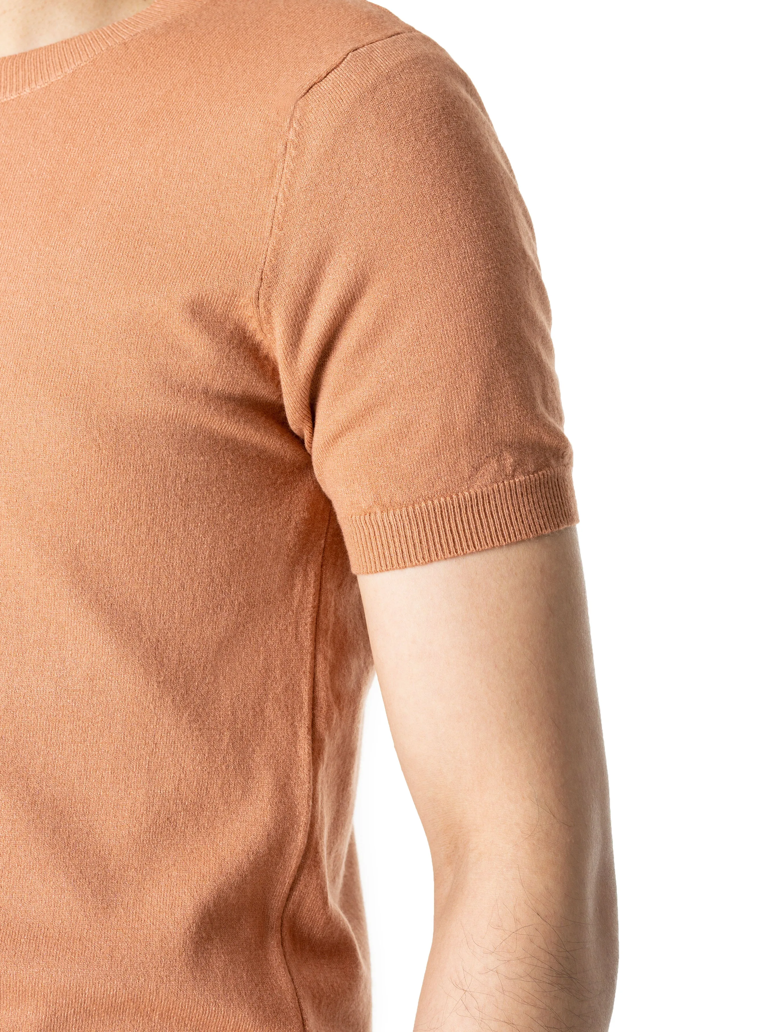 Basic Crew Neck Tee - Cinnamon