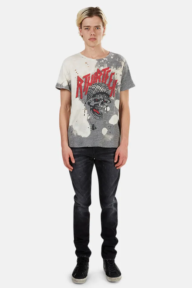 Battle Punk Boy Tee Grey/Bleached