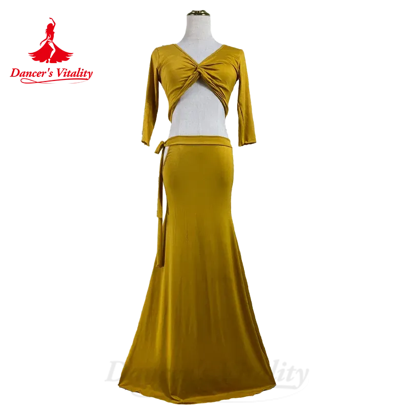 BellyDance Costume Suit Customized Elegant and Comfortable Pure Cotton Practice Set Women's Oriental Dance Performance Costumes