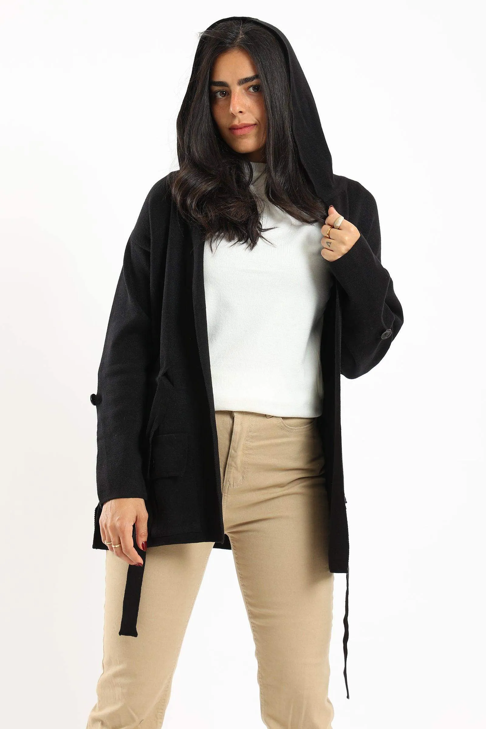 Belted Wrap Lounge Cardigan