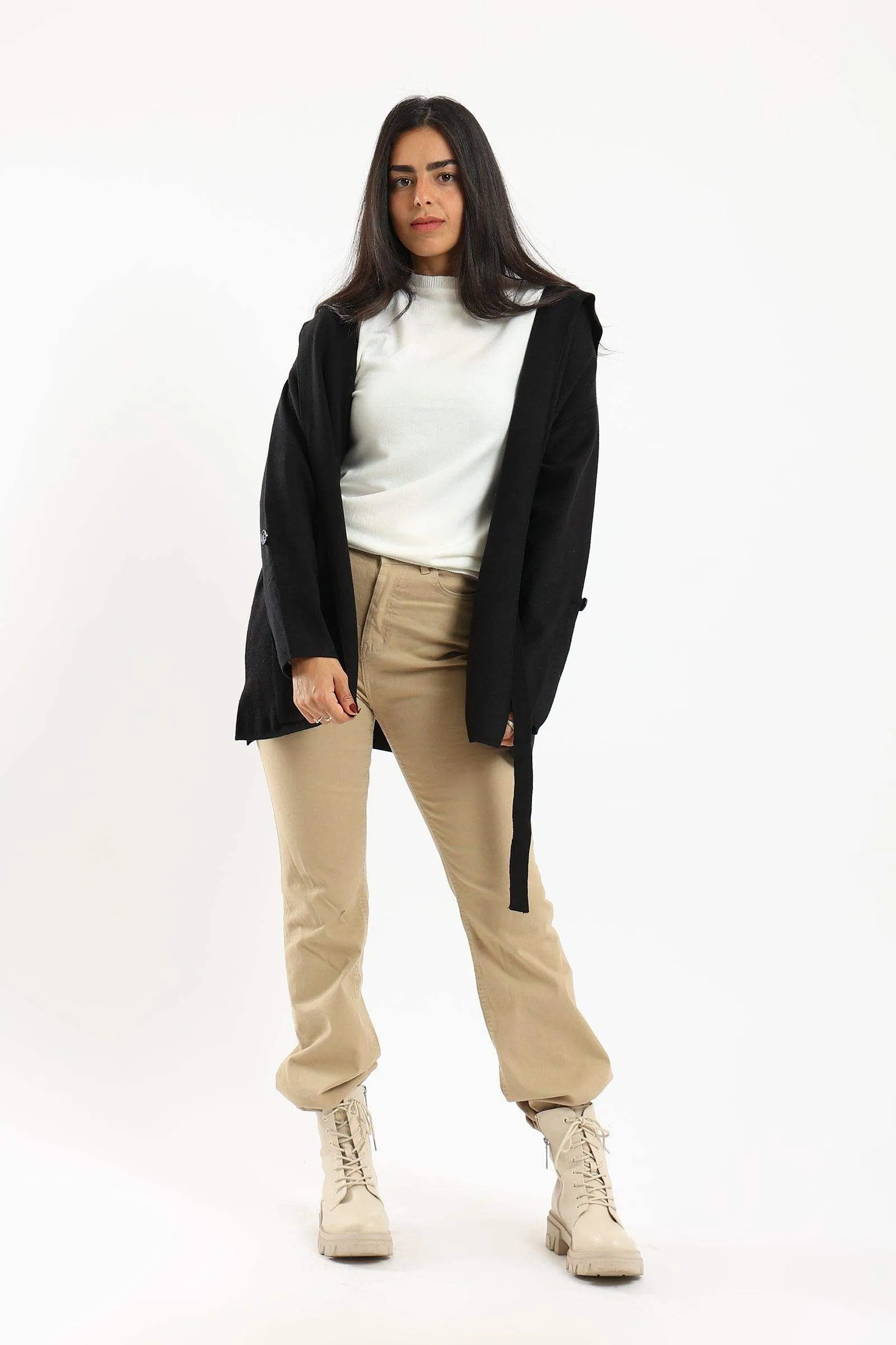 Belted Wrap Lounge Cardigan