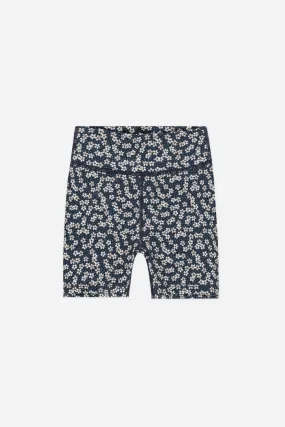 Bike Short | Blue Floral