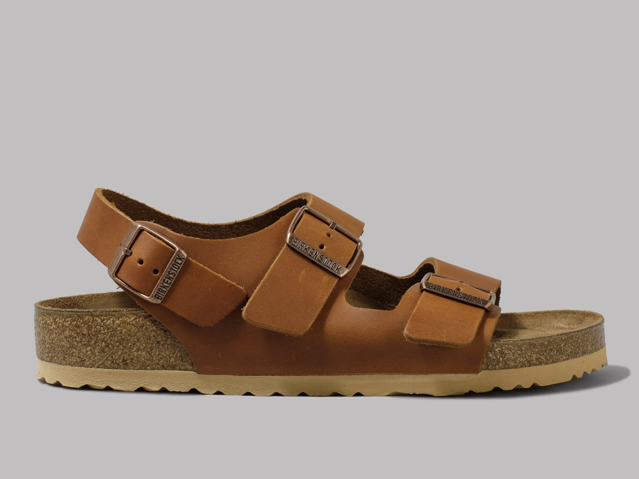 Birkenstock Milano (Antique Pull Cognac)