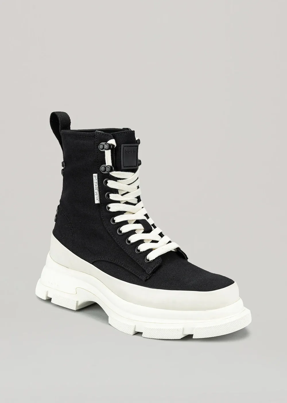 Black & White Gao High-Top Boots