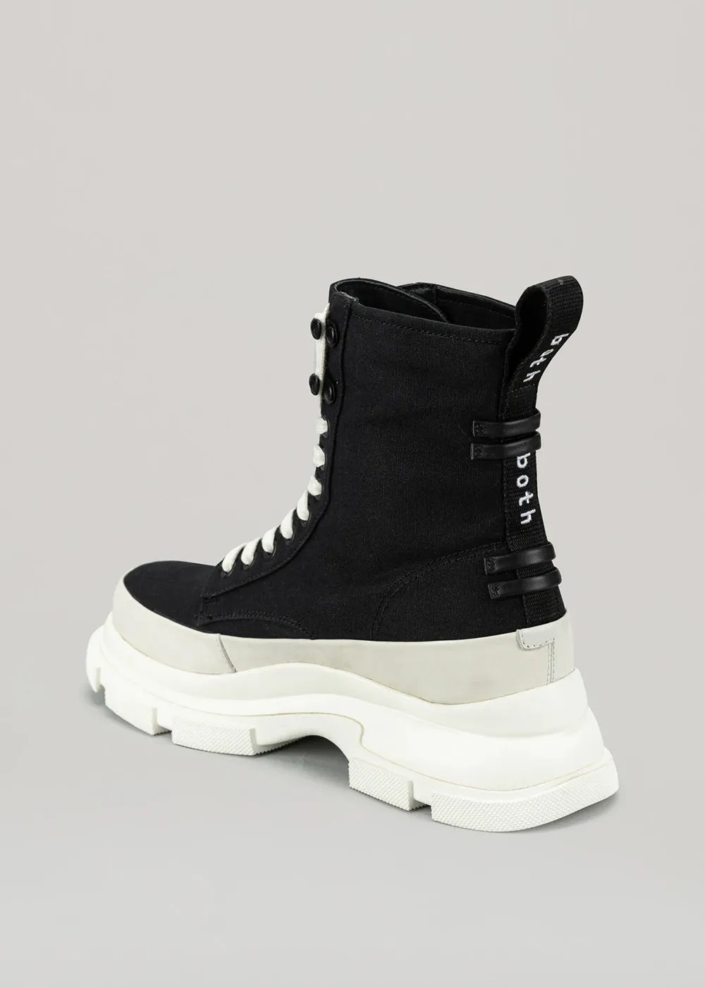 Black & White Gao High-Top Boots