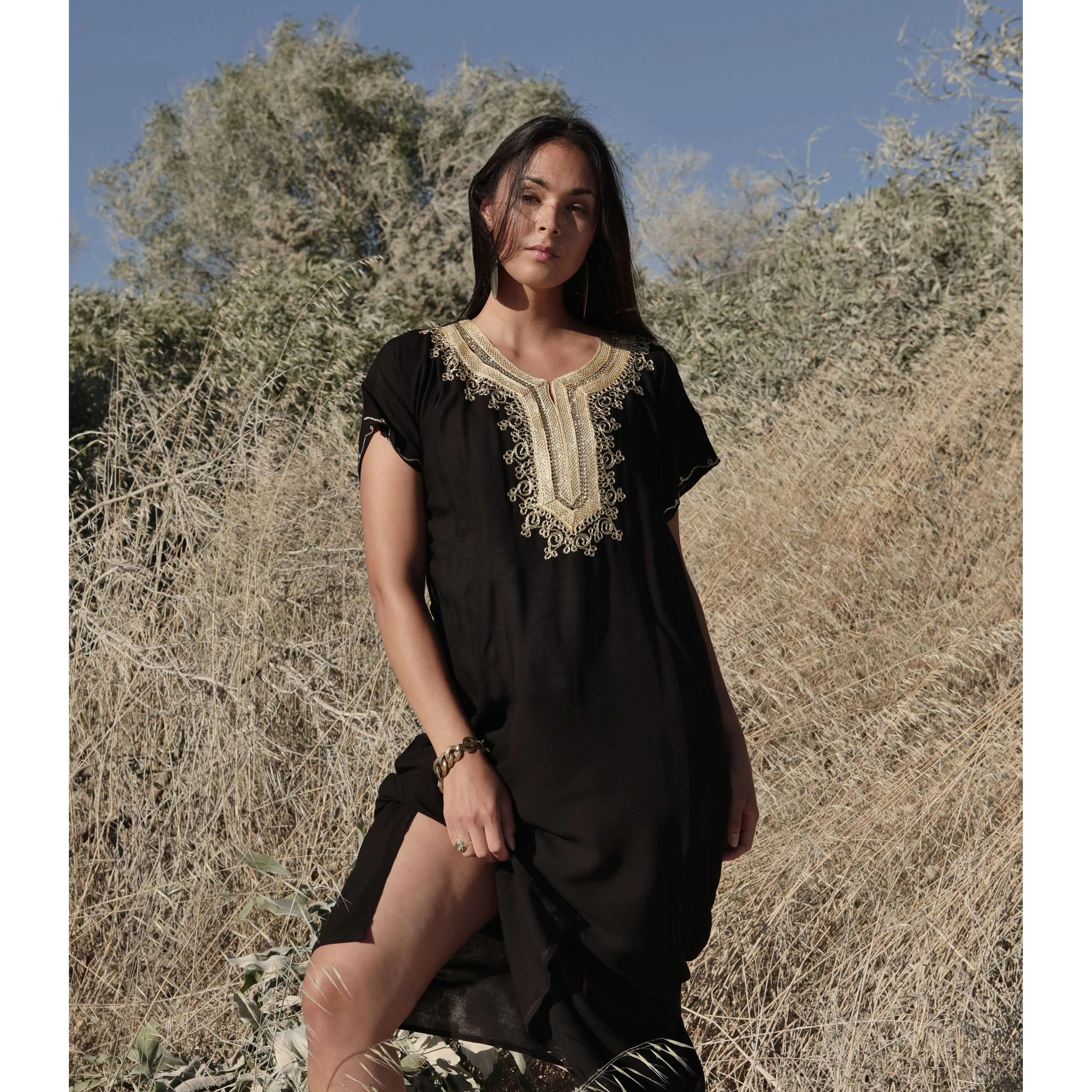 Black Gold Fez Kaftan Caftan & Loungewear