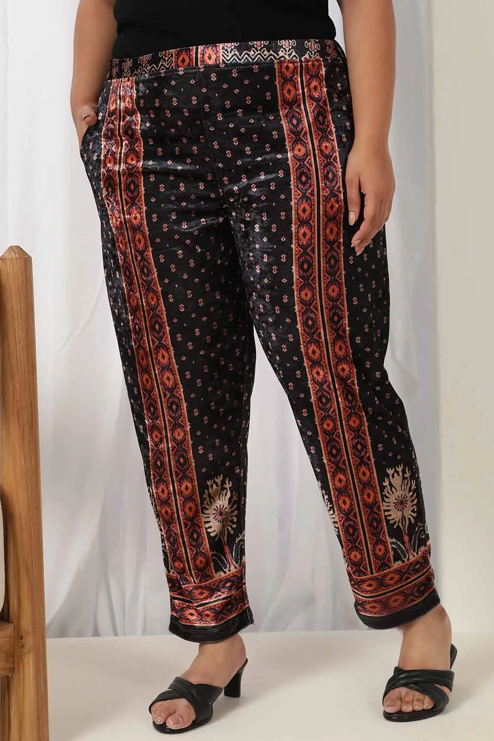 Black Luxe Velvet Pant