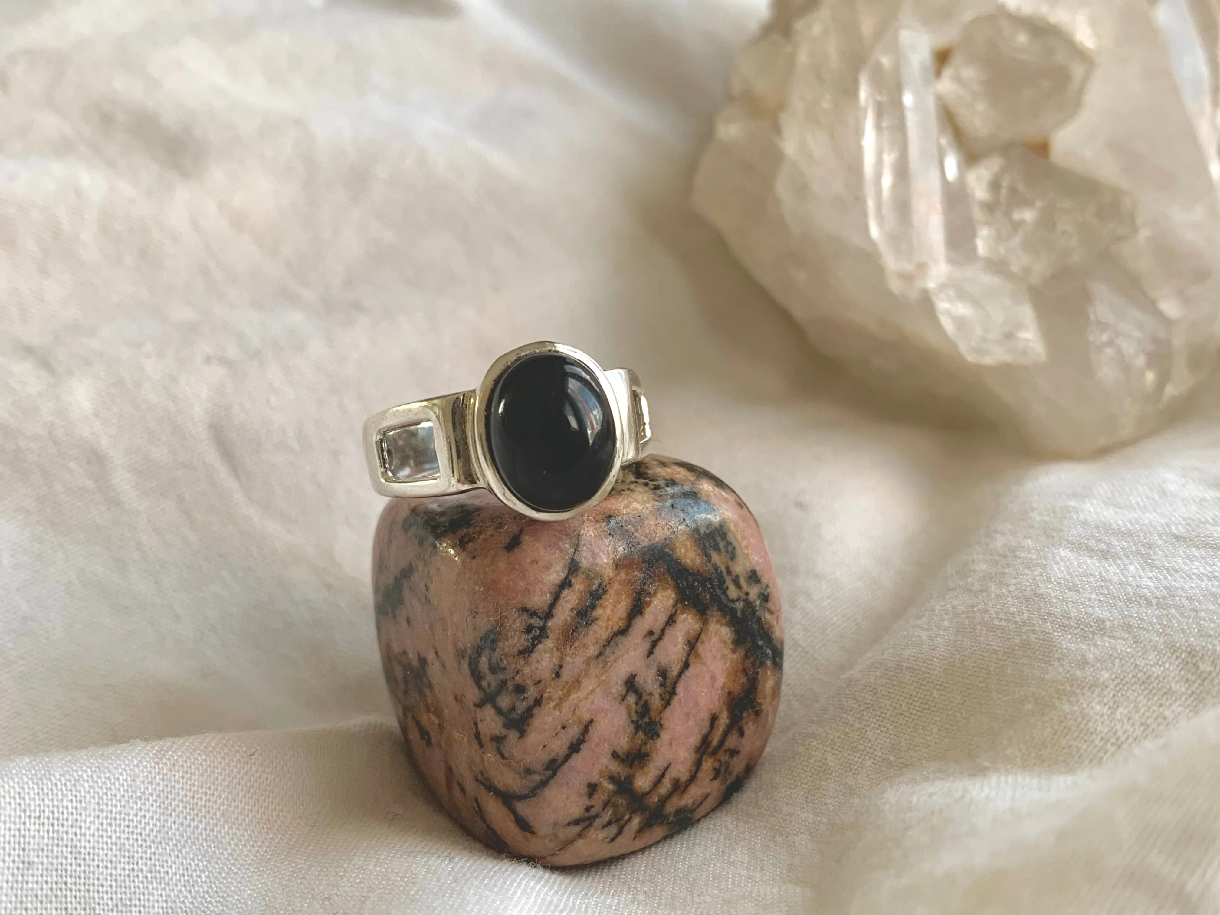 Black Onyx Falco Ring