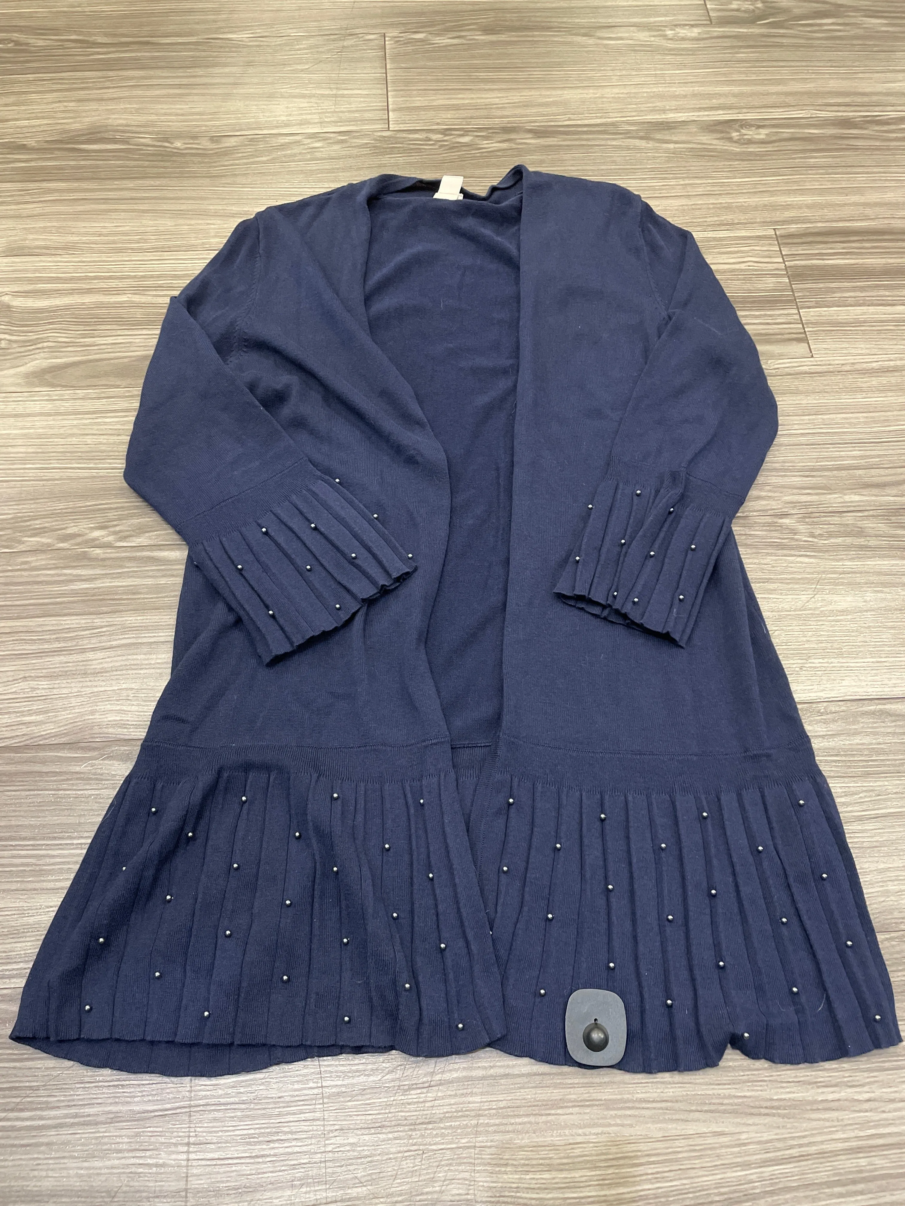 Blue Cardigan Chicos, Size 2