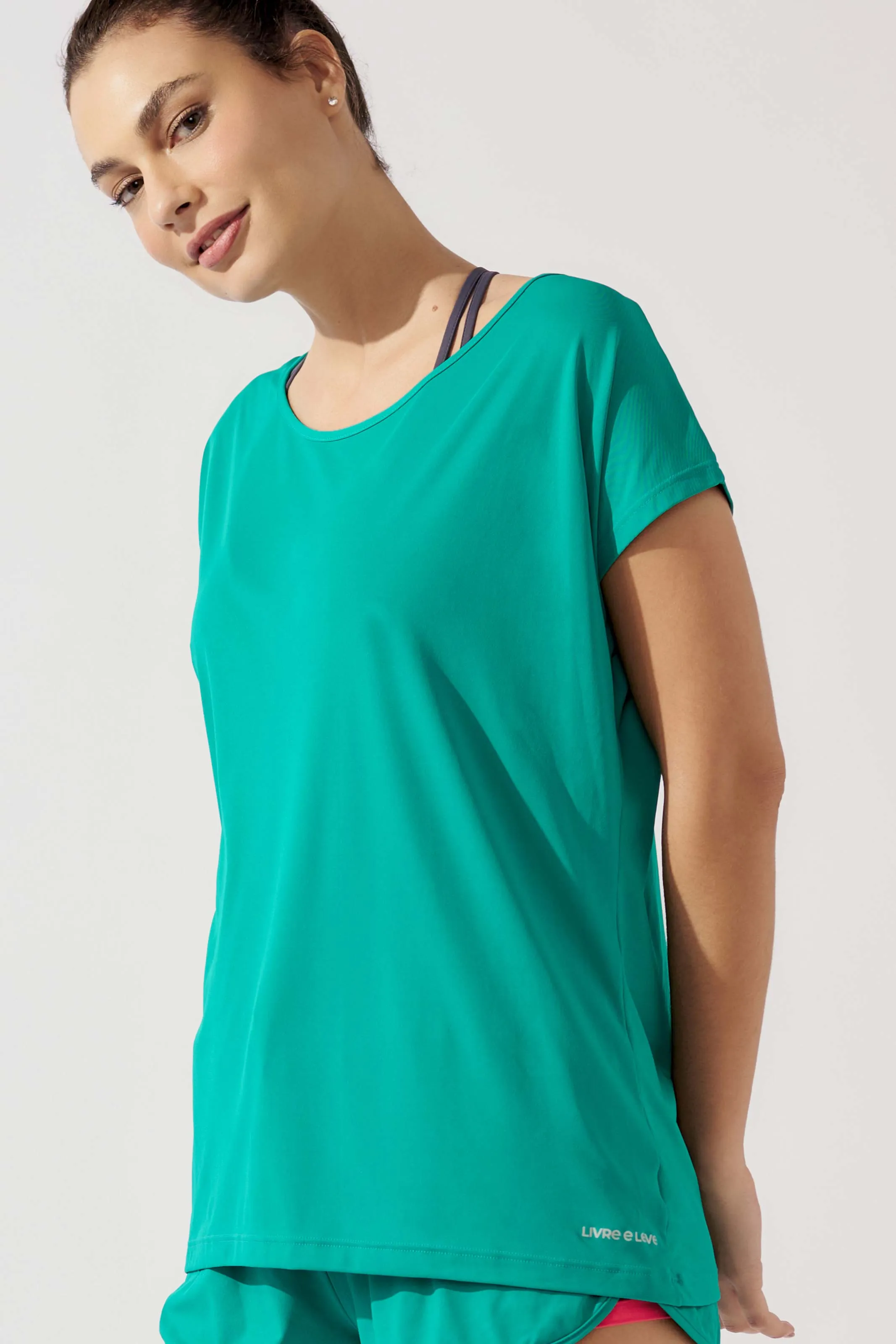 Blusa com Detalhe nas Costas Verde