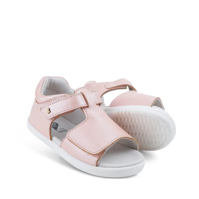 Bobux IW Iwalk Mirror Seashell Pink 633414C Girls Open Toed Sandal