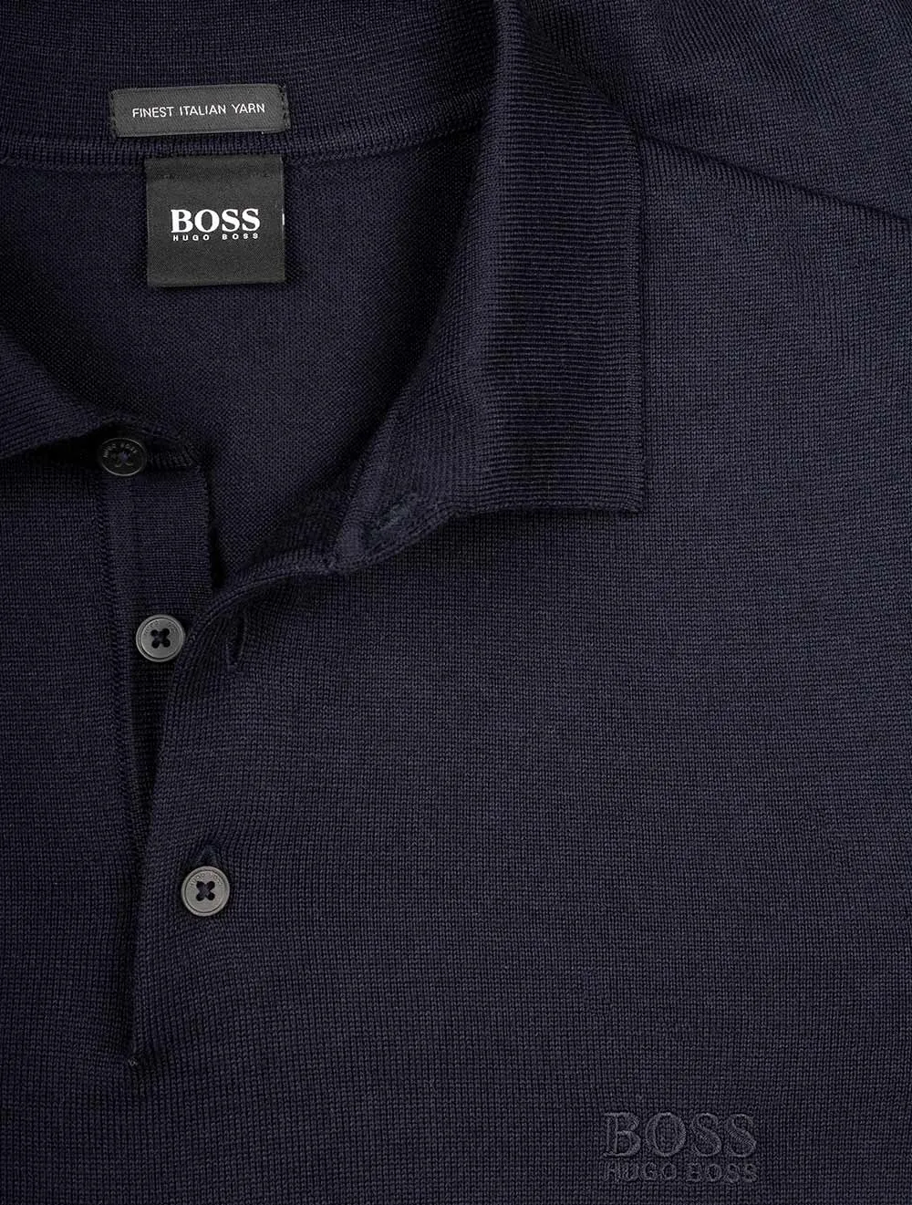 Bono Longsleeve Knitted Polo Navy