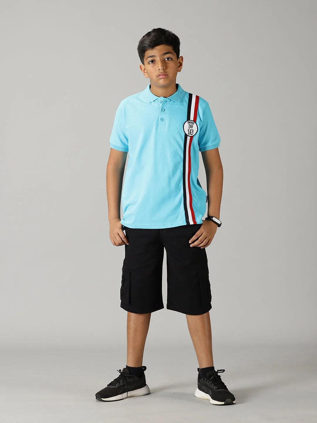 Boys Polo Tee & Twill Cargo Short Set