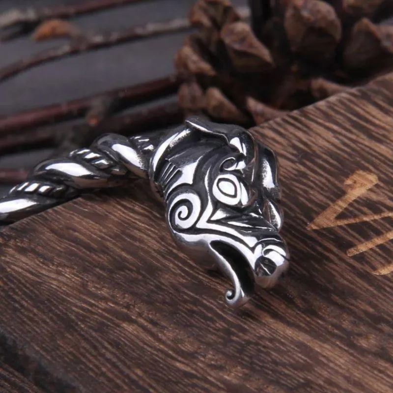 Bracelet de Loyauté Viking - tête de Dragon