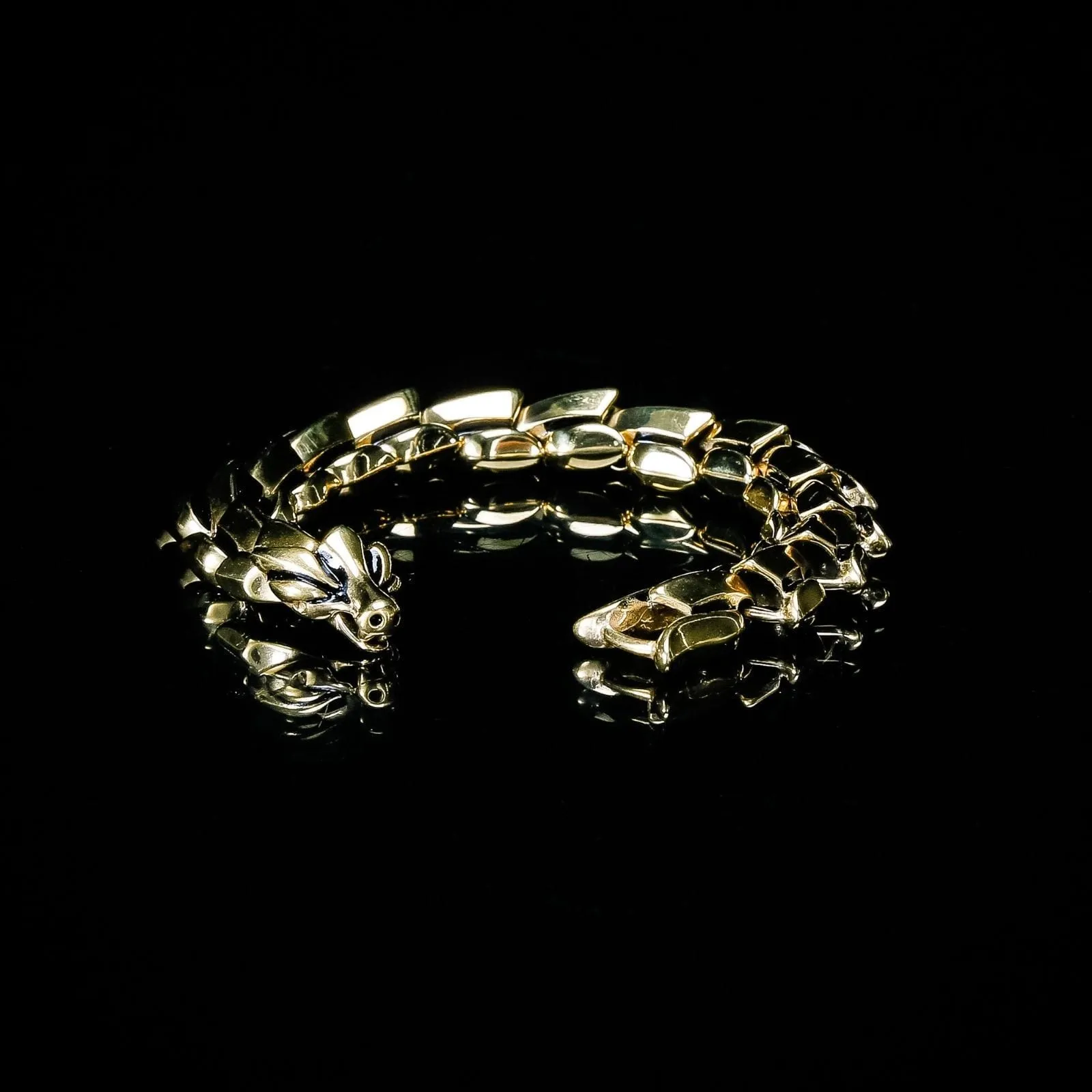 Bracelet "Colère de Jörmungand" - Version OR