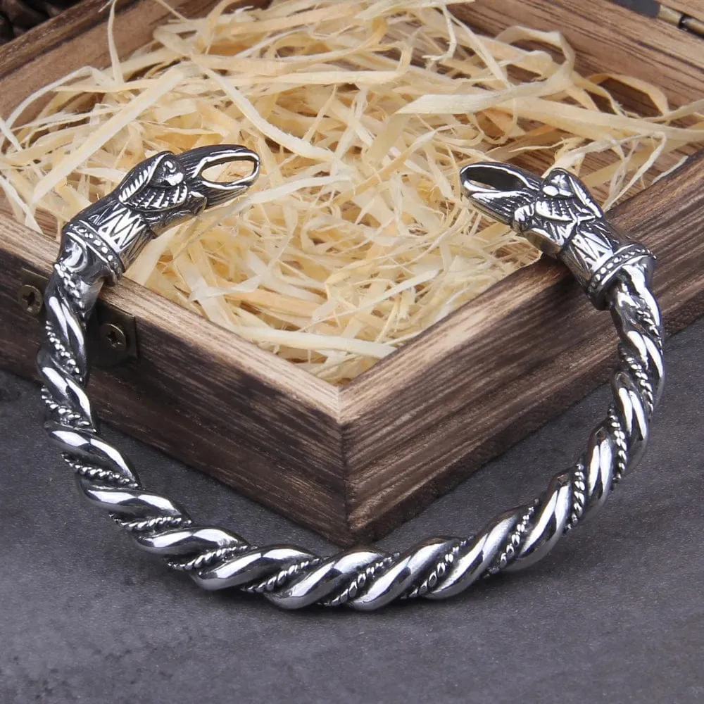 Bracelet viking Hugin et Munin