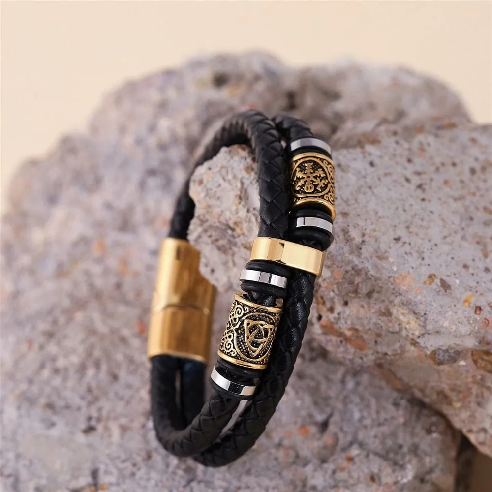 Bracelet viking tressé "Agilité du guerrier"