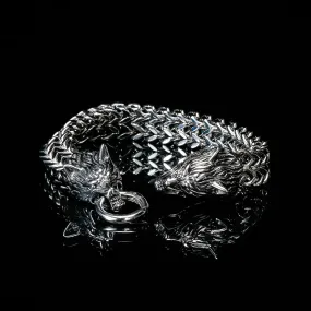 Bracelet Viking Tête de Loup - Fenrir