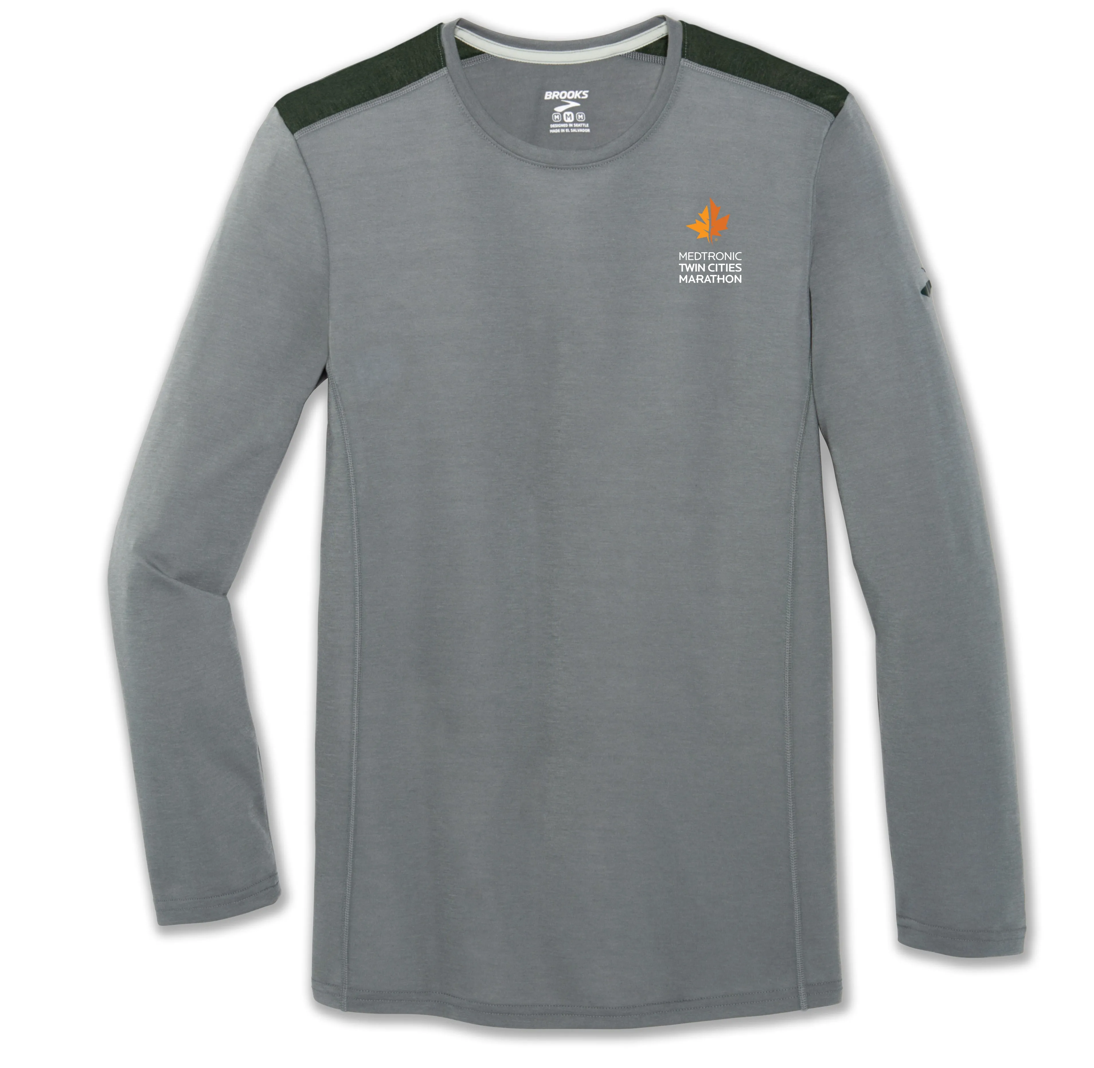 Brooks TCM Distance Long Sleeve - Heather Balsam/Aspen