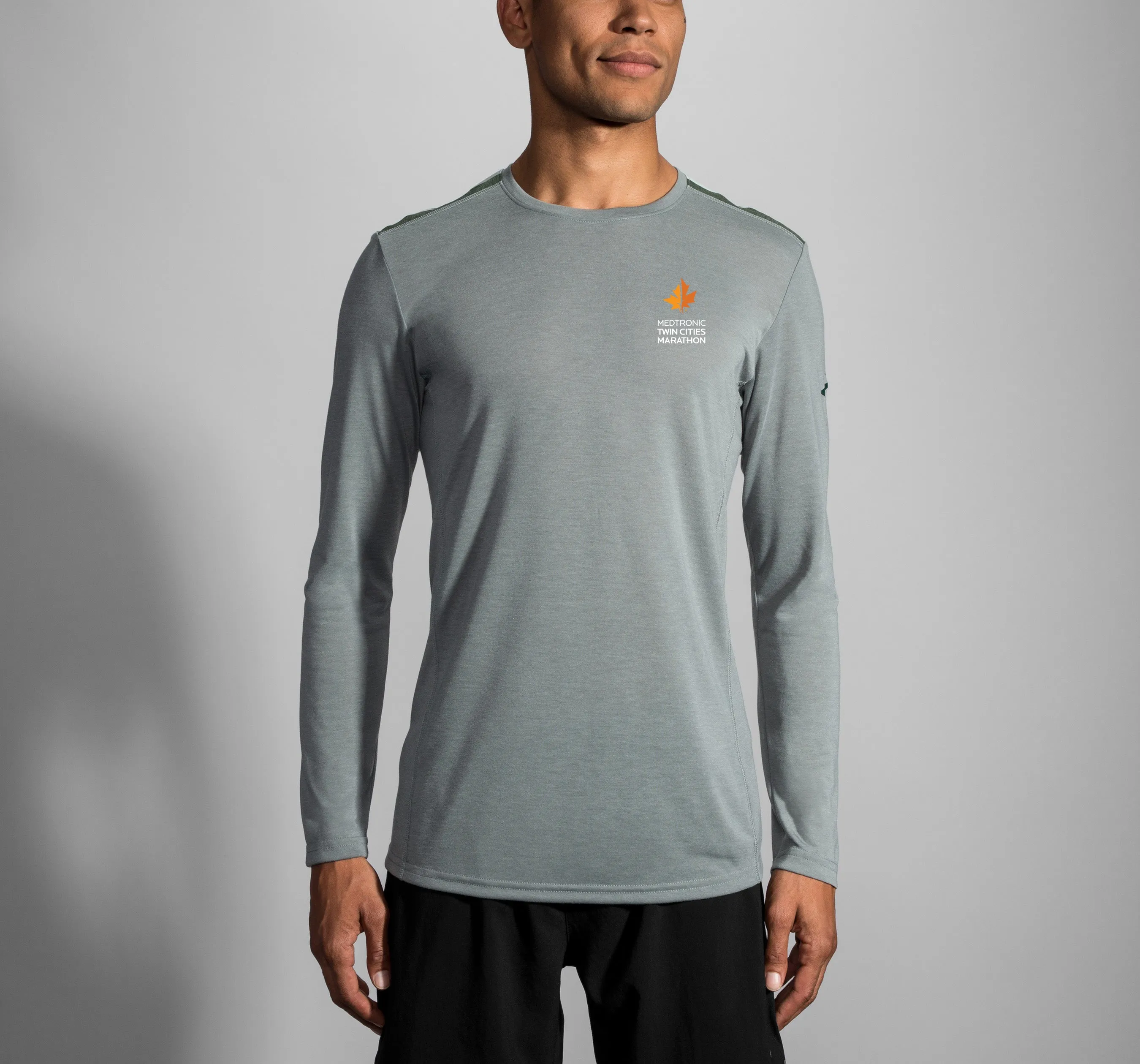 Brooks TCM Distance Long Sleeve - Heather Balsam/Aspen