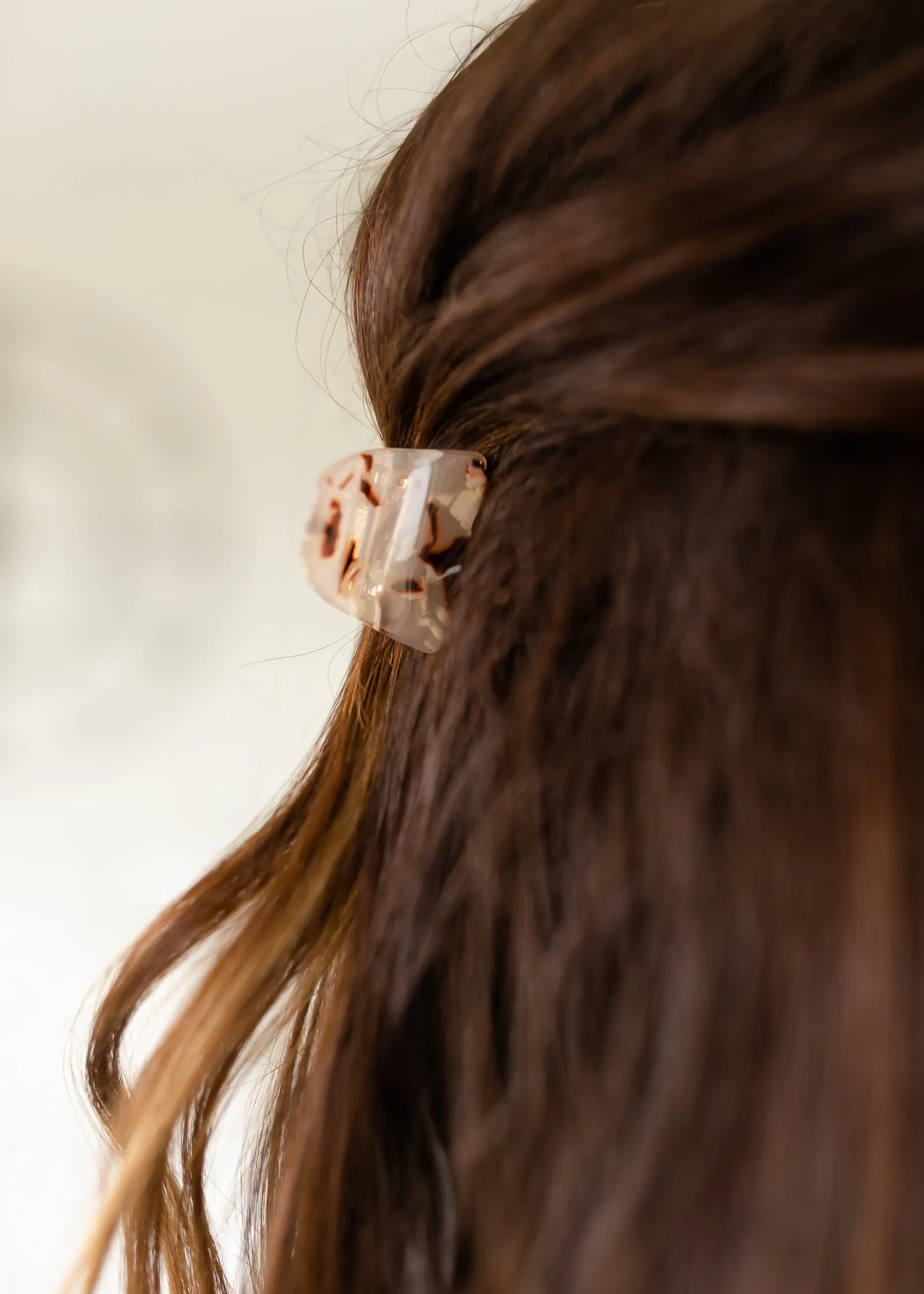 Brown   Ivory Bear Claw Hair Clip - FINAL SALE