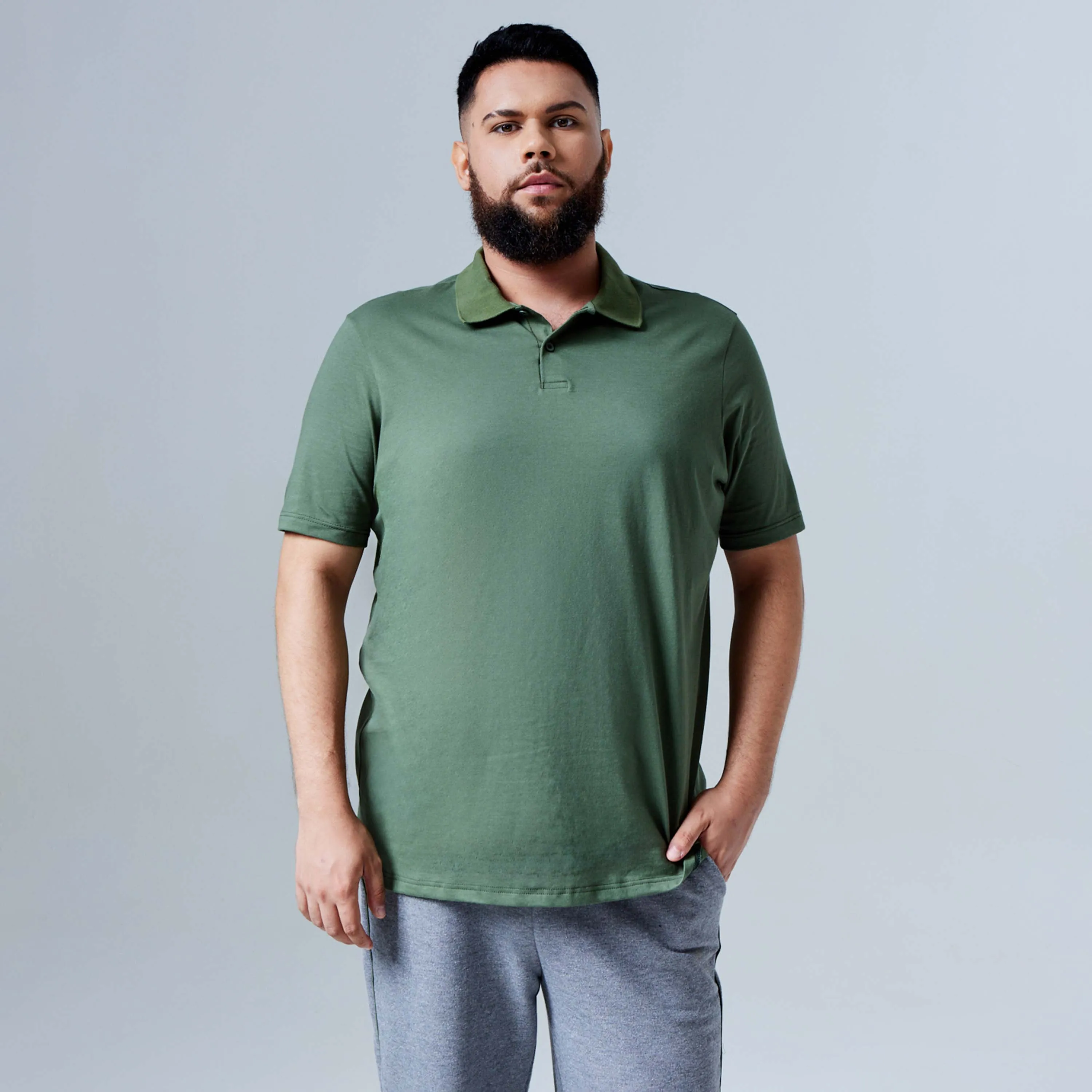 Camisa Polo Tech Anti Odor Plus Masculina - Verde Figo