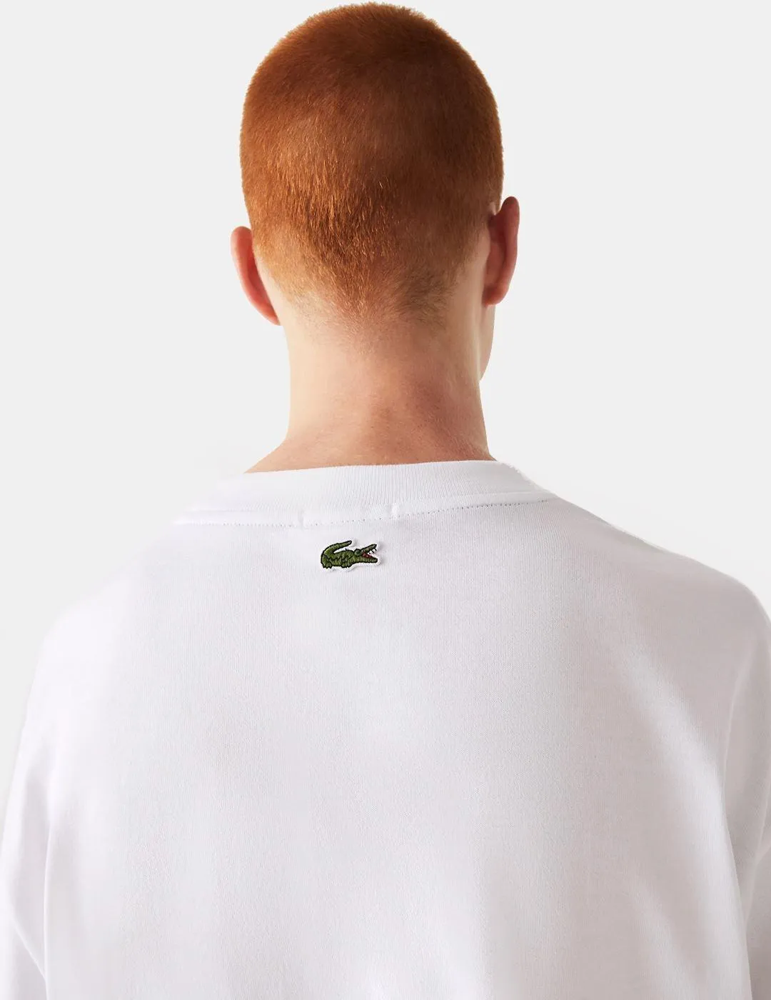 Camiseta Lacoste TH0062 Loose Fit Blanco