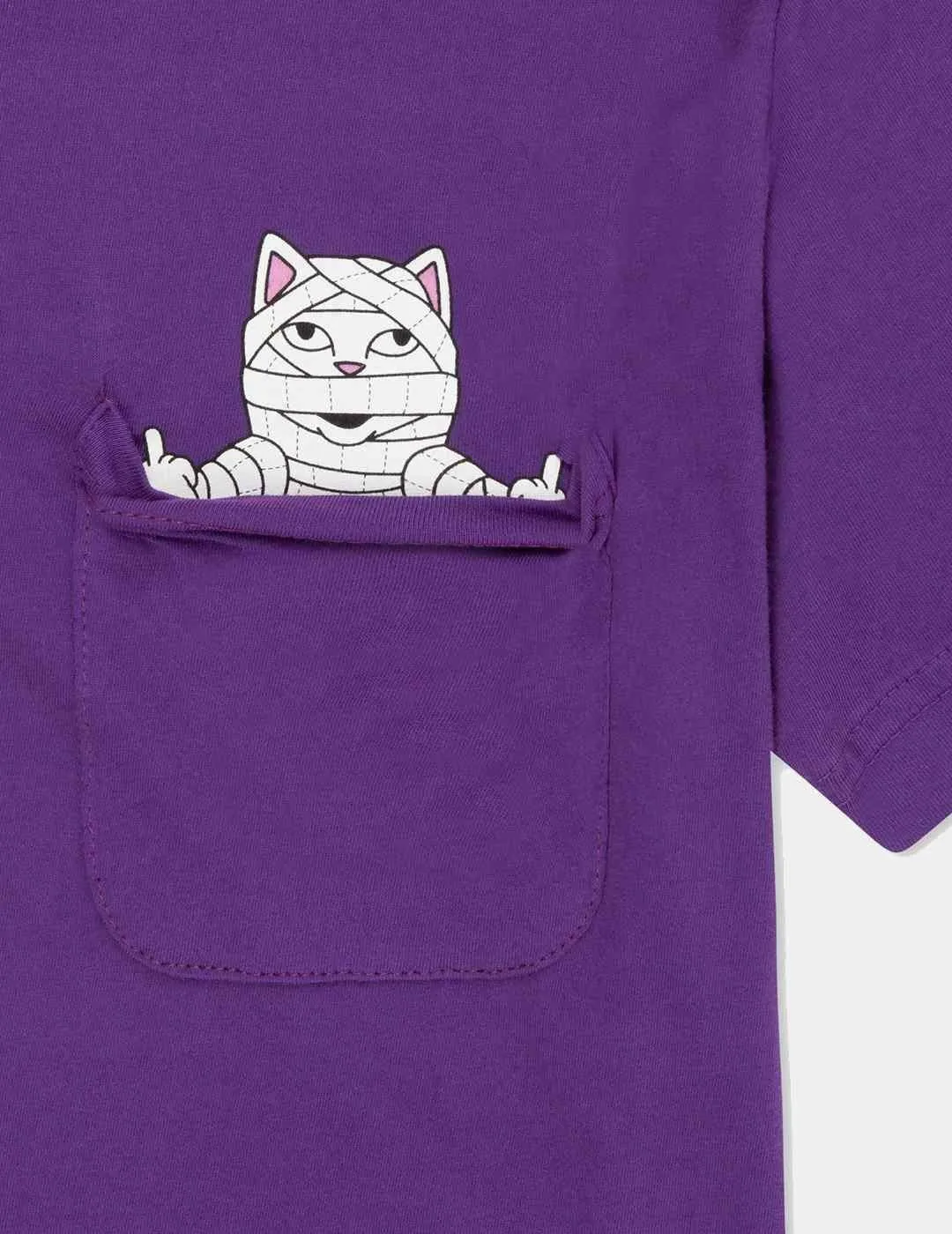 Camiseta Ripndip Mummy Nem Pocket Morado