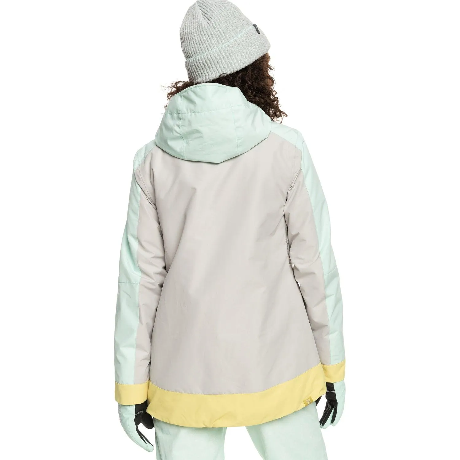 Campera Roxy Snow Ravine Hoodie Gris