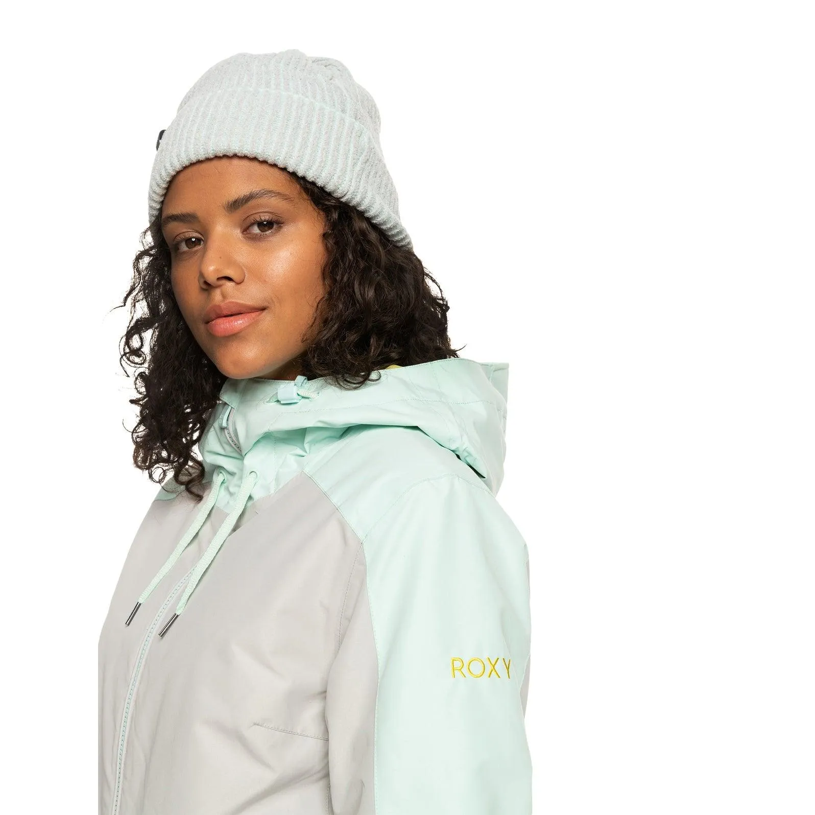 Campera Roxy Snow Ravine Hoodie Gris