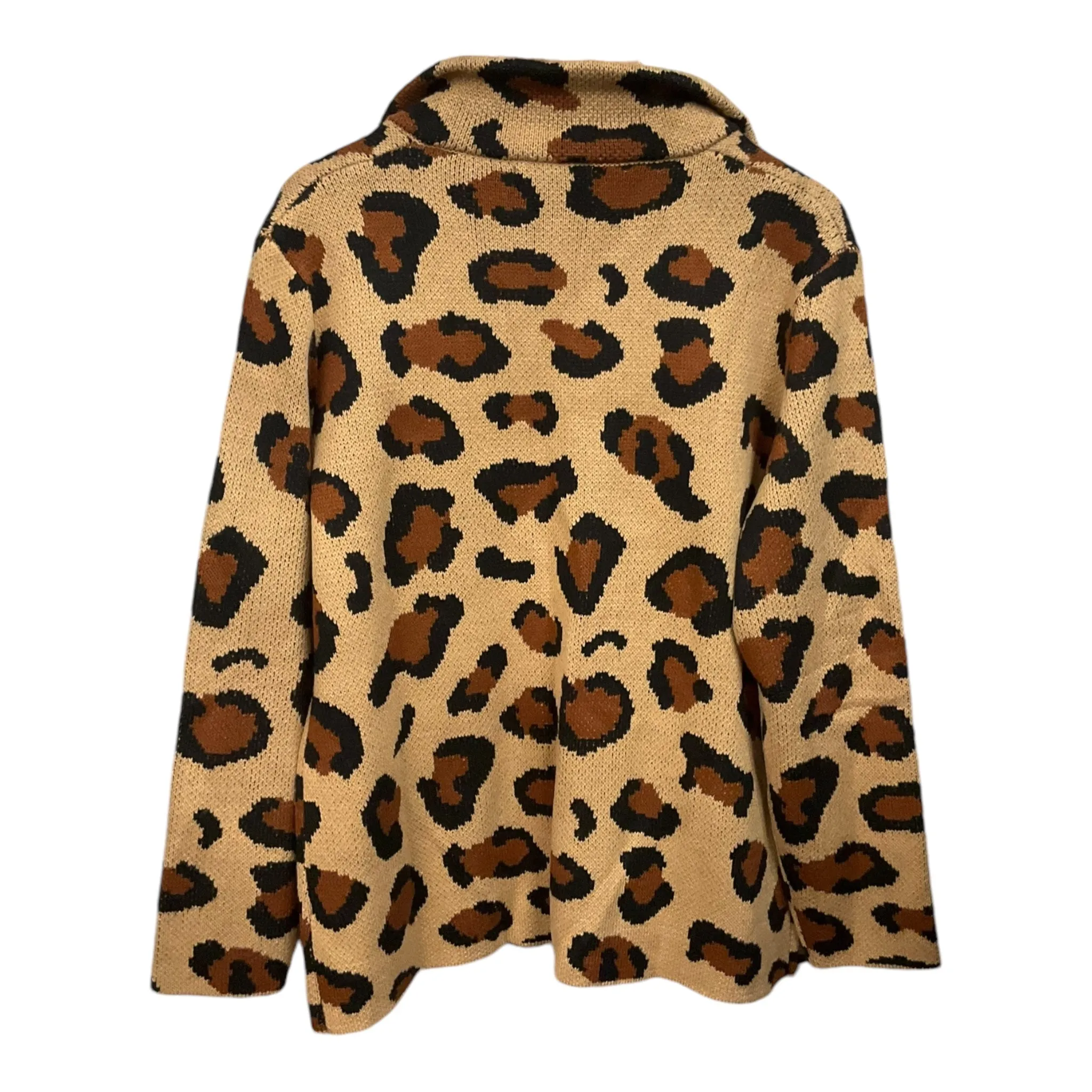 Cardigan By New York And Co In Animal Print, Size: Xl