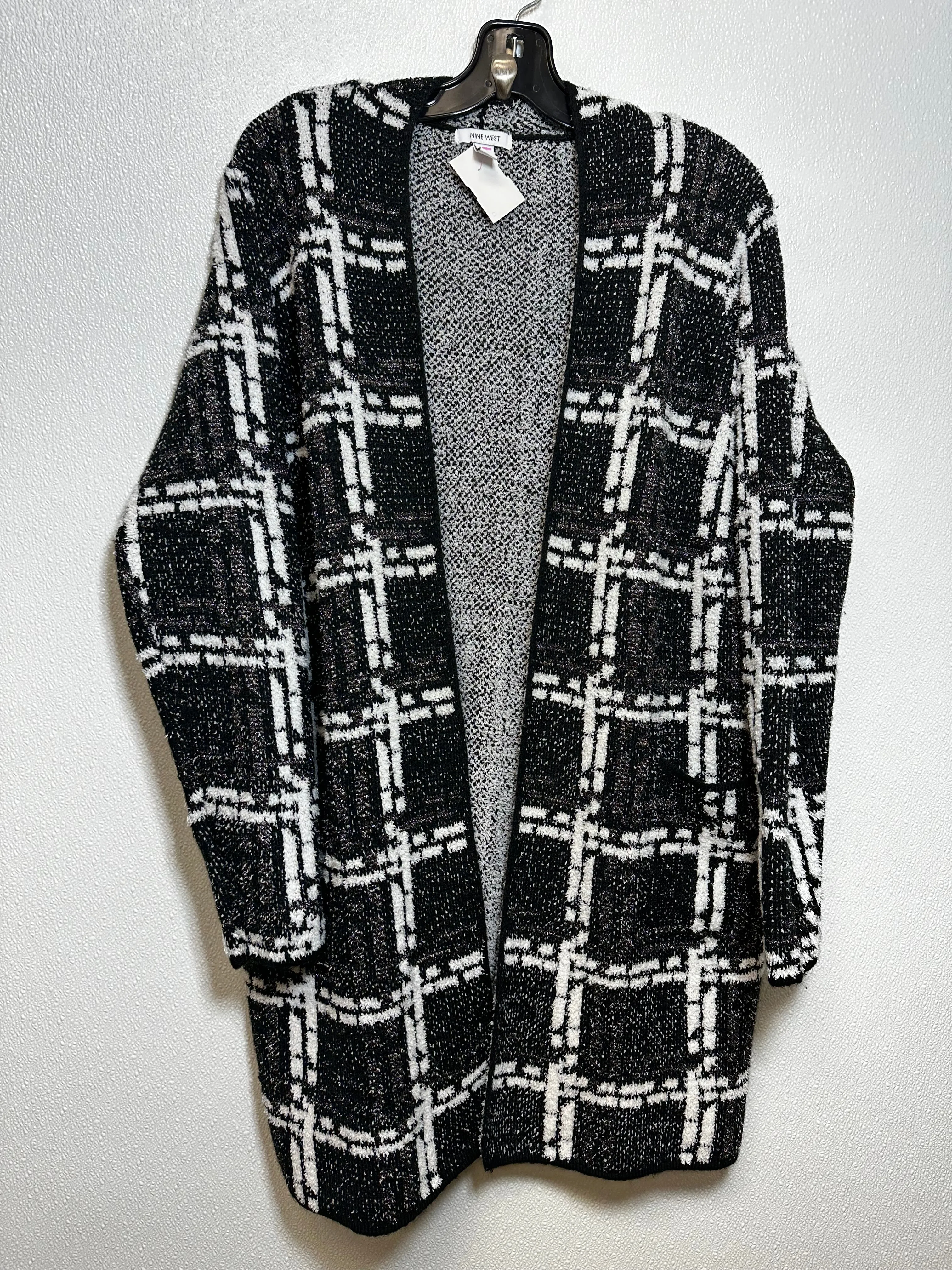 Cardigan By Nine West In Black White, Size: Xl