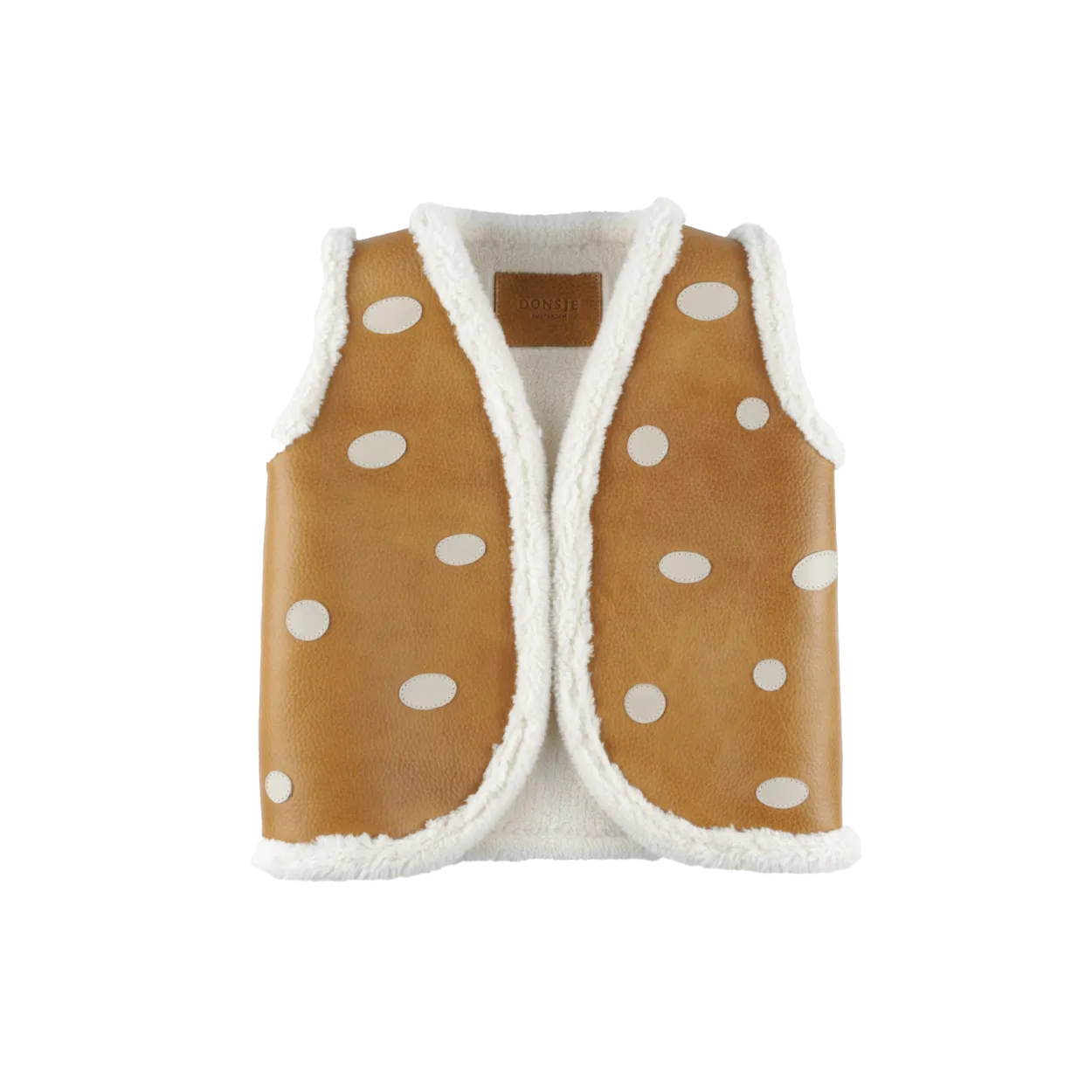 Caro Gilet | Mushroom | Toast Grain Leather