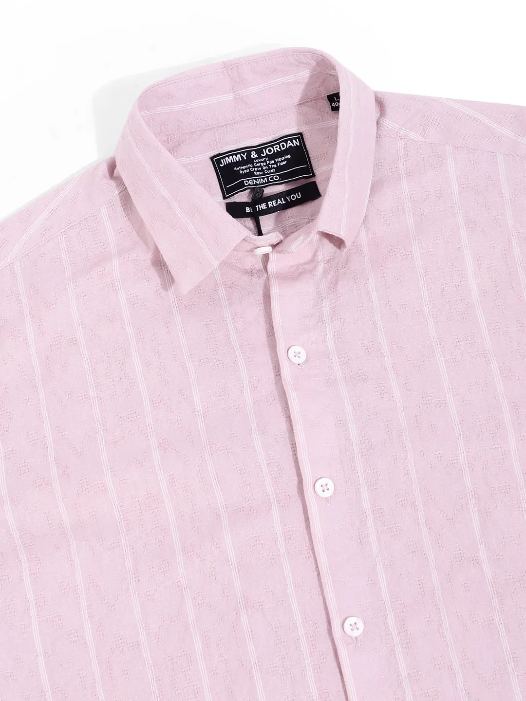 Charbonyx Stripe Peach Shirt