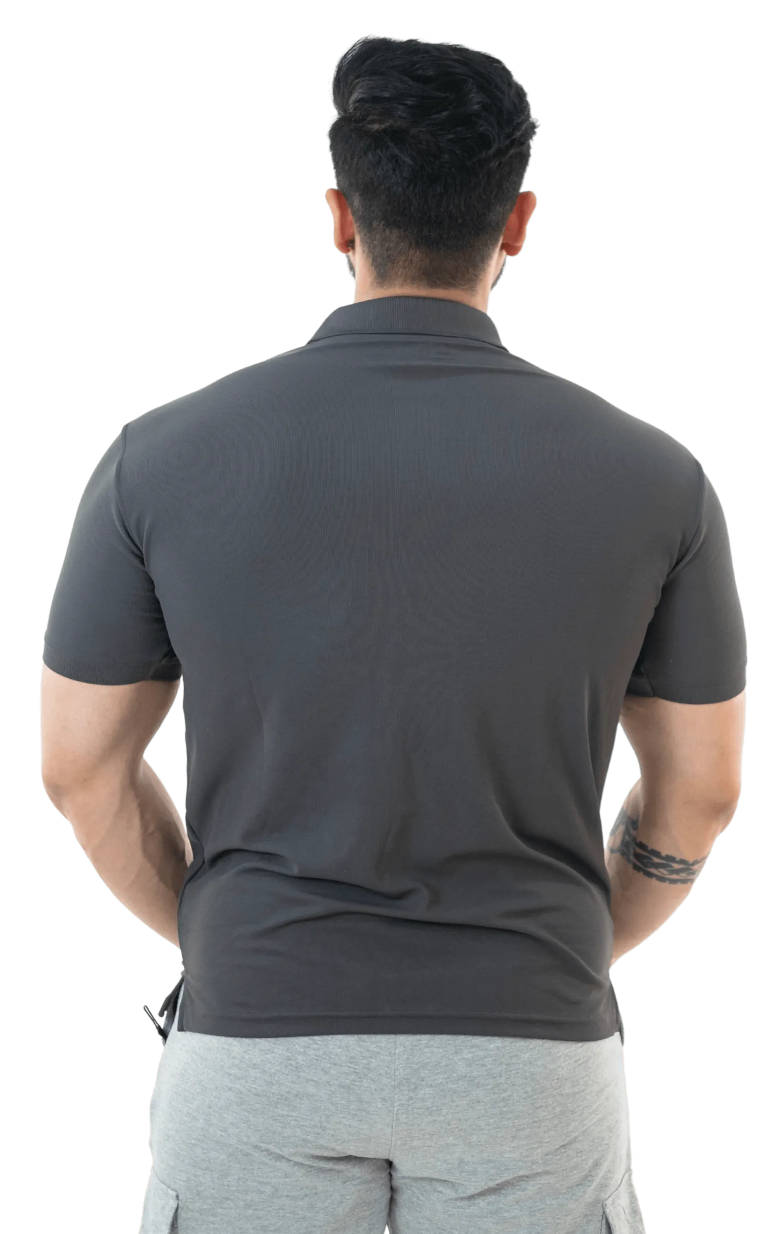 Charcoal Grey Mars Polo T-shirt