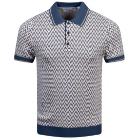 Chevron Jacquard Cotton Polo Birch - AW24