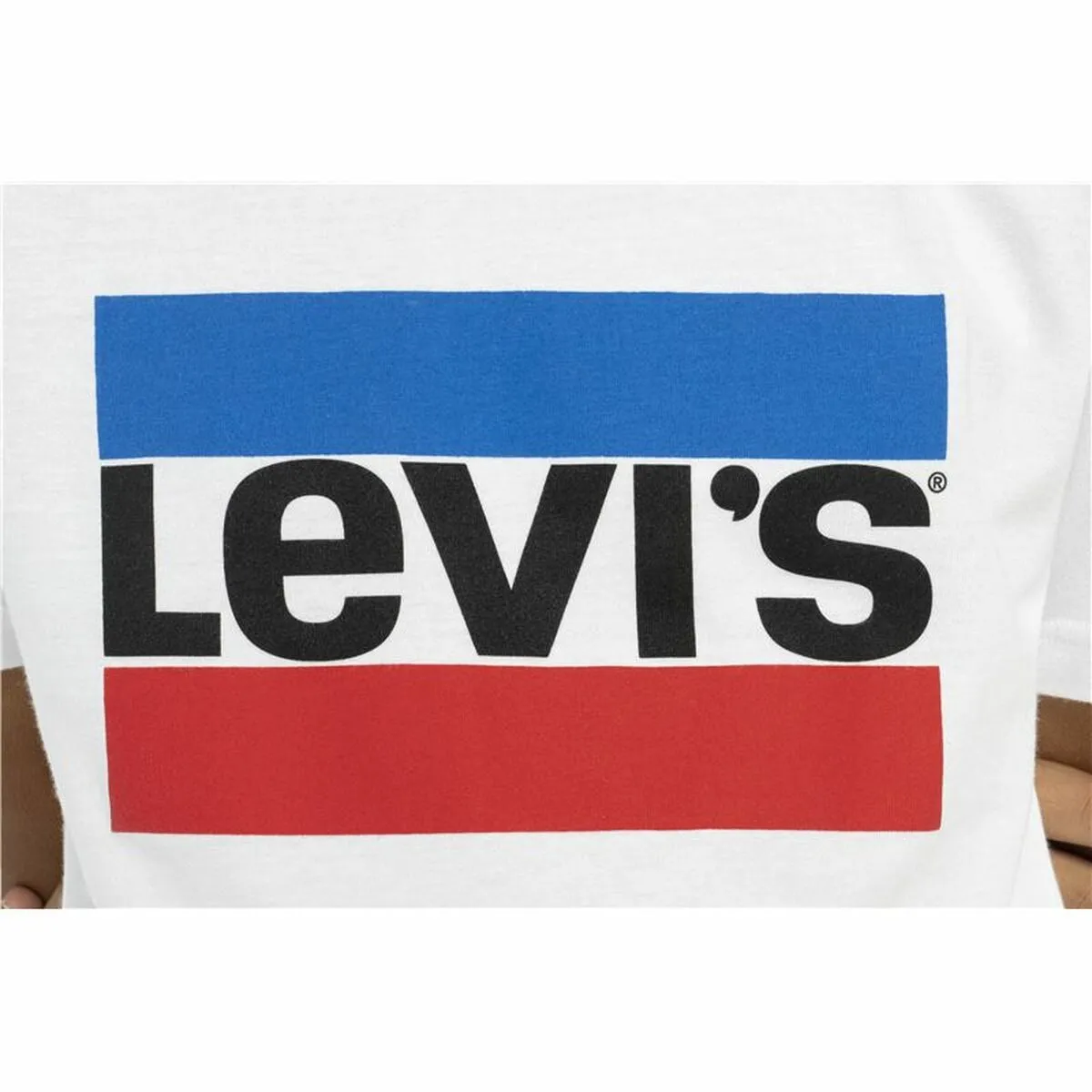 Children’s Short Sleeve T-Shirt Levi's Sportswear Logo White