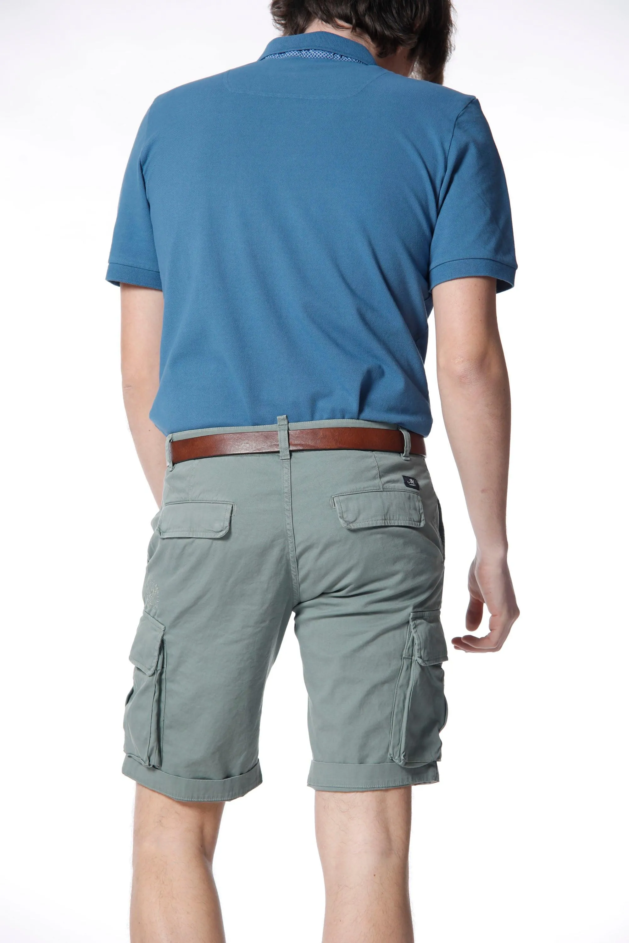 Chile bermuda cargo uomo in raso stretch regular ①