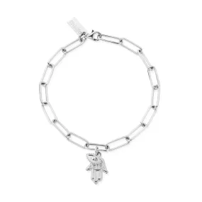 ChloBo Protection Silver Link Chain Bracelet-