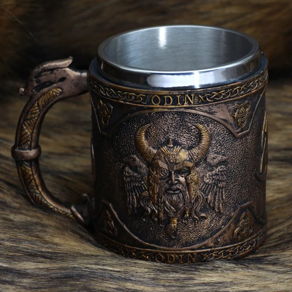 Chope Viking "Tankard des Yeux d'Odin"