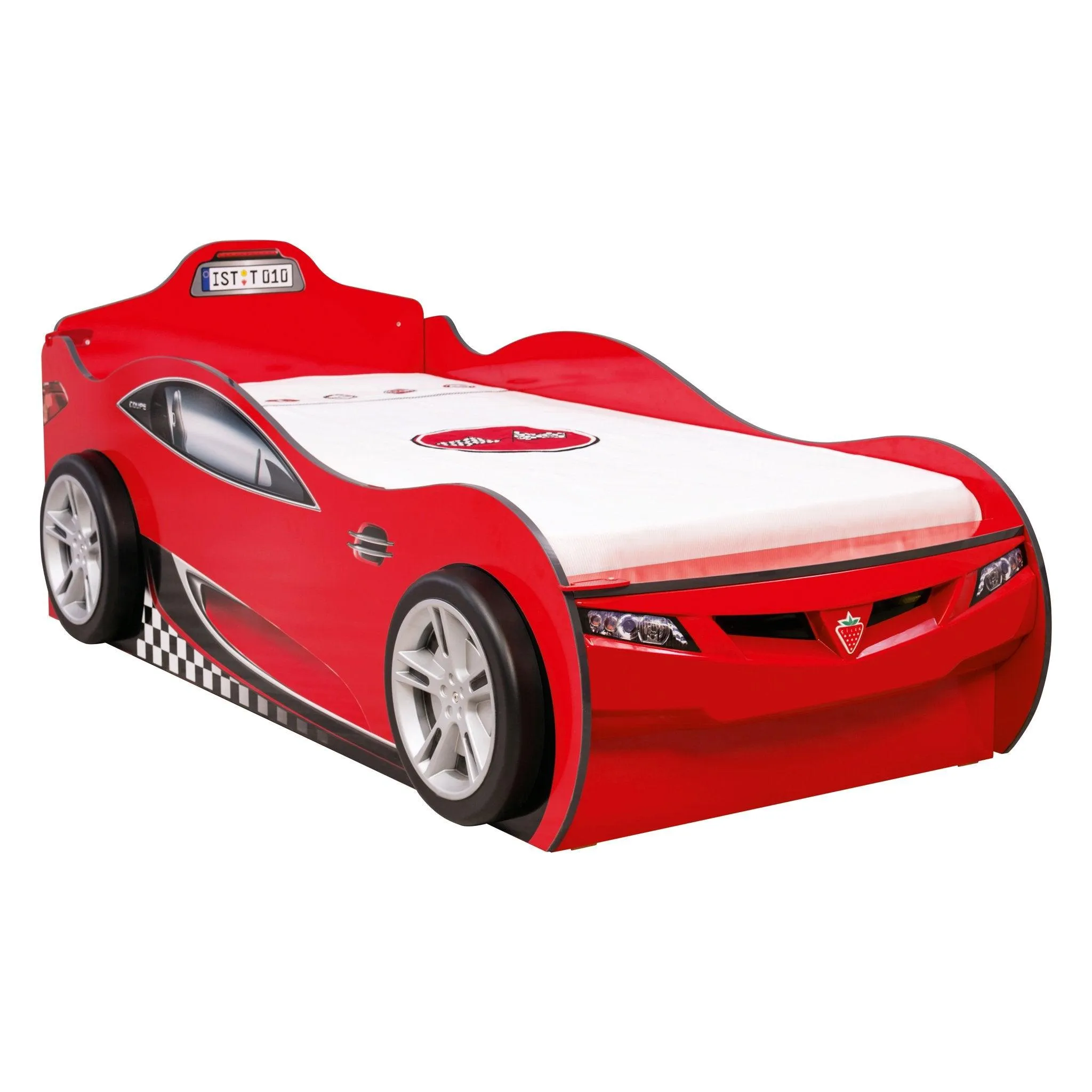 Cilek Coupe Carbed (With Friend Bed) (Red) (90X190 - 90X180 Cm)