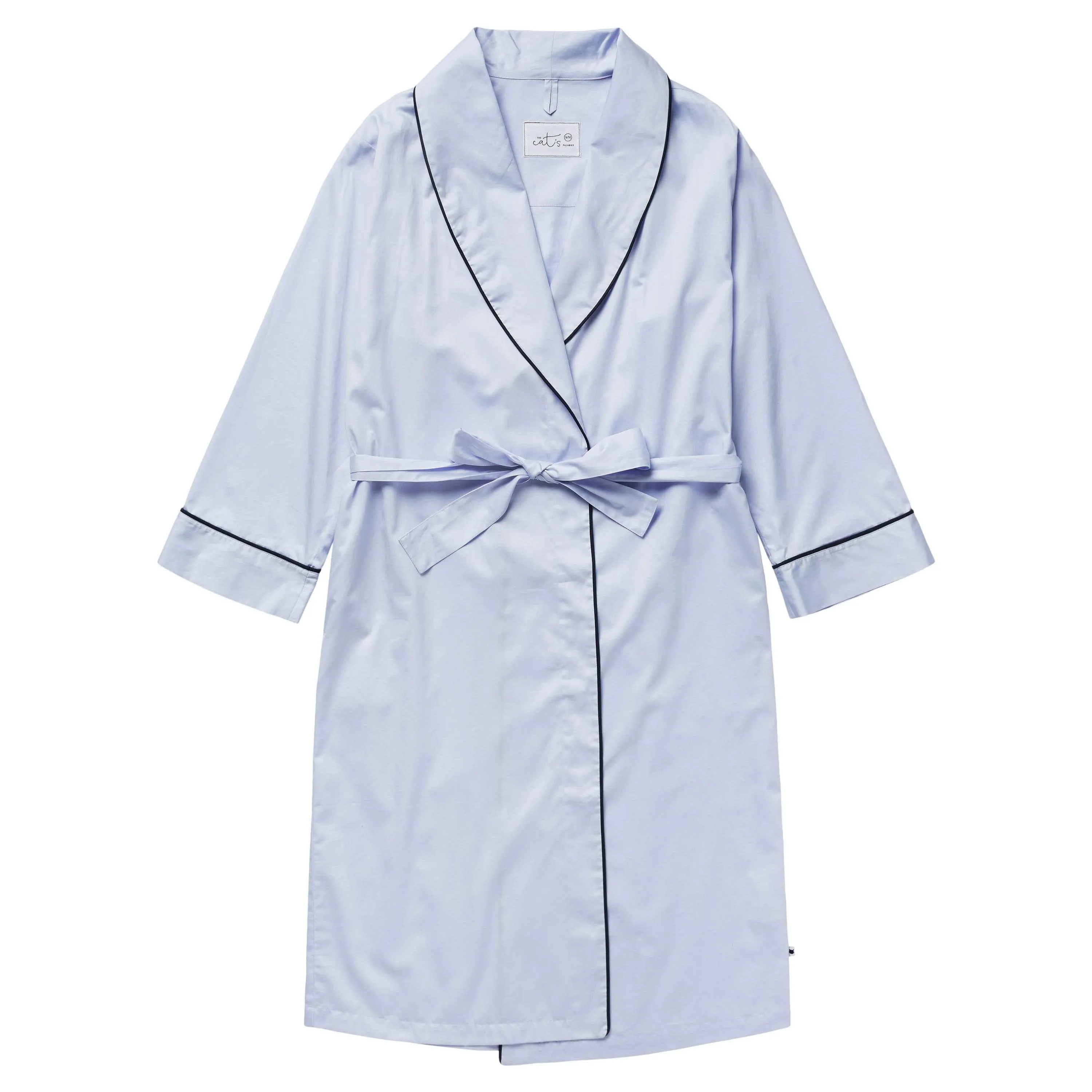 Classic Luxe Pima Shawl Collar Robe - Periwinkle