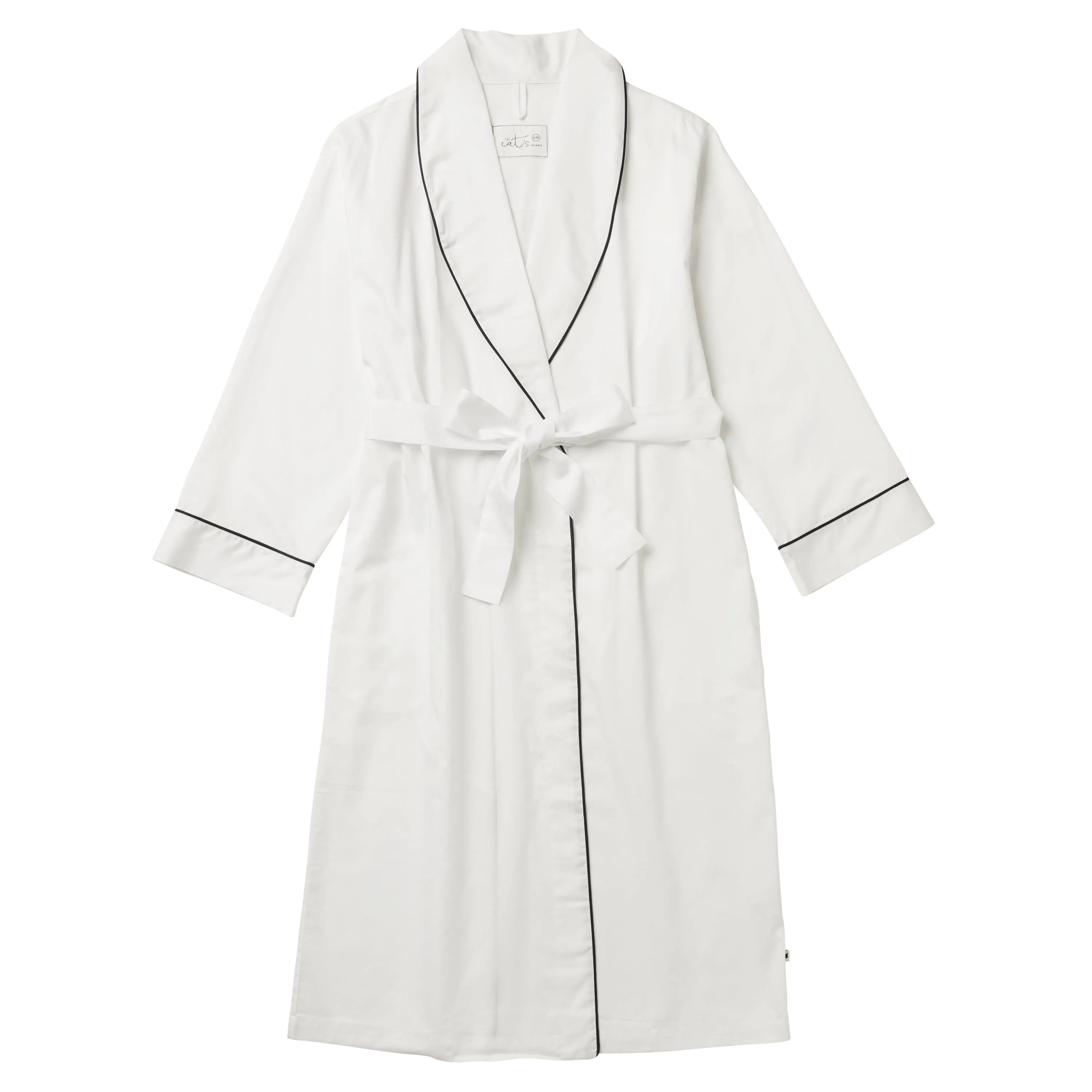 Classic Luxe Pima Shawl Collar Robe - White