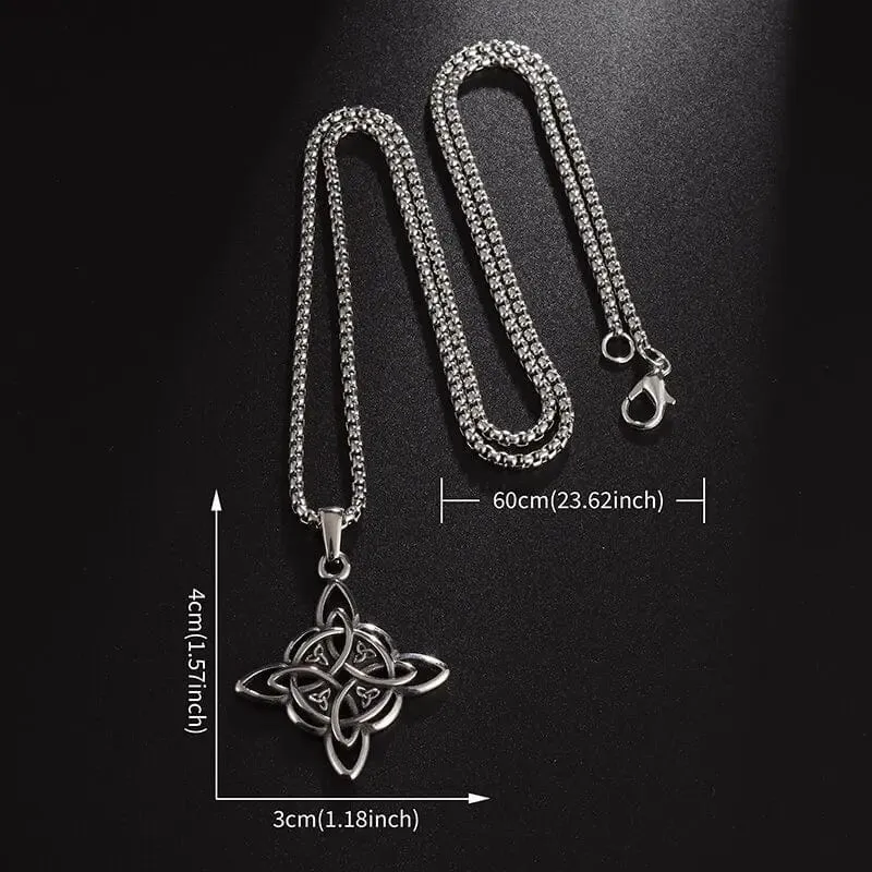 Collier "Vie Éternel" noeud de la trinité celtique